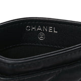 Chanel So Black Quilted Gabrielle Card Holder Wallet