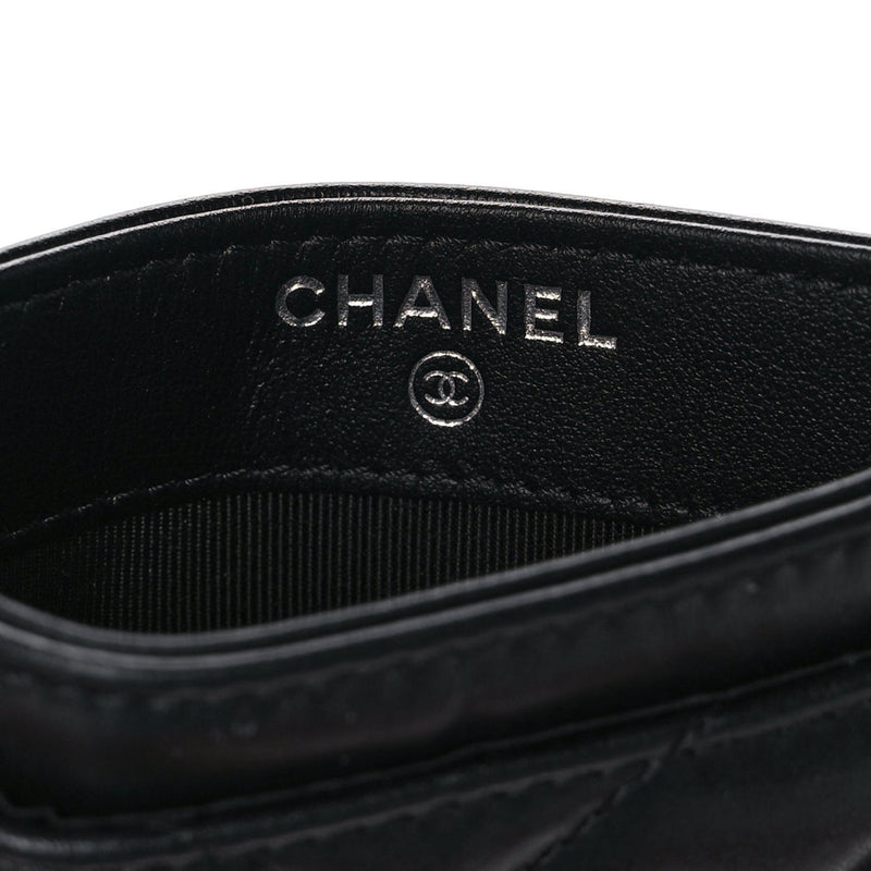 CHANEL Caviar Quilted Boy Long Zip Around Wallet Black 1145162