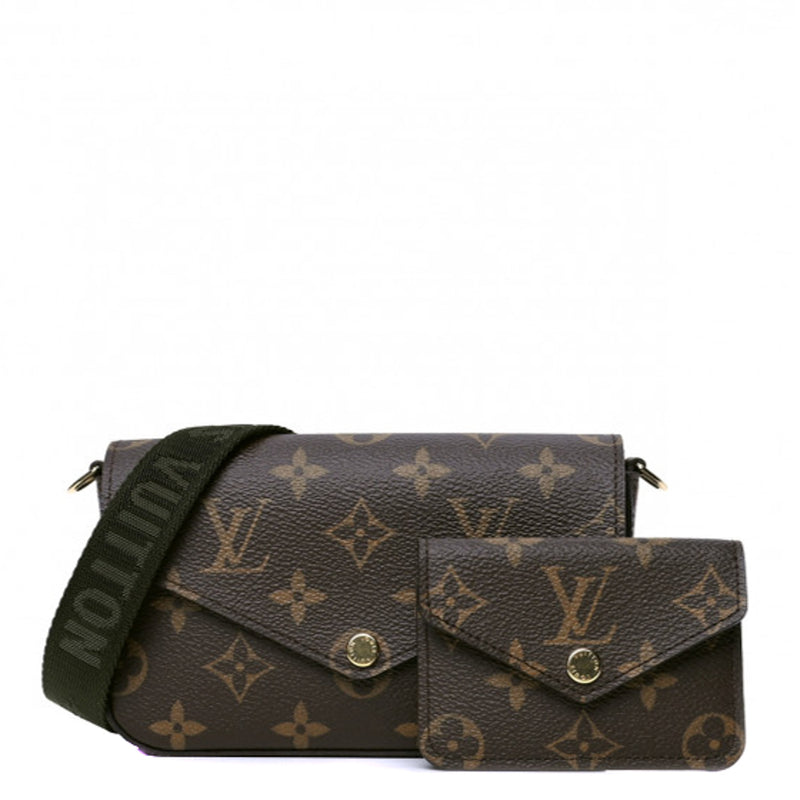 LOUIS VUITTON Felicie Strap & Go Pochette Monogram Canvas Shoulder Bag