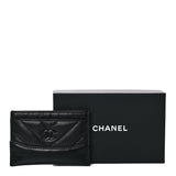 Chanel So Black Quilted Gabrielle Card HoldeChanel So Black Quilted Gabrielle Card Holder - Luxybit