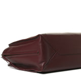 Balenciaga Bordeaux Red Calfskin Leather Papier Za Blackout B4 Perforated Leather Tote
