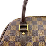 LOUIS VUITTON Ribera MM Damier Ebene Brown Satchel Bag TT2862