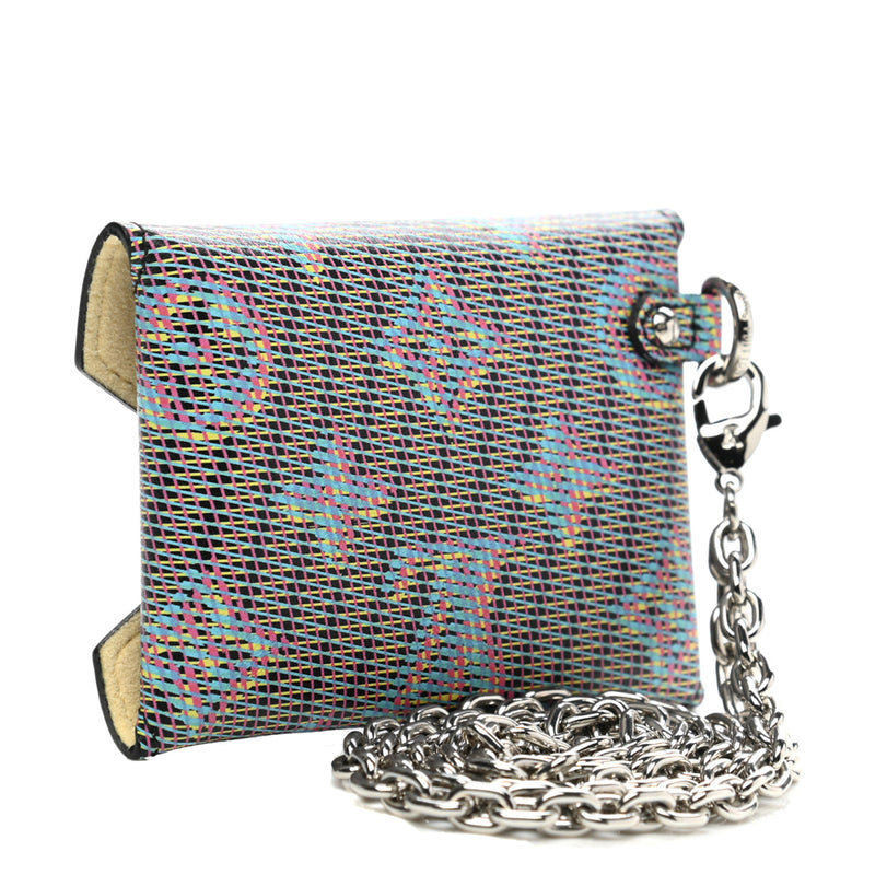 Louis Vuitton Grey Monogram LV Pop Kirigami Necklace Pouch Wallet
