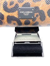 Dolce & Gabbana Smartphone holder in dauphine calfskin with leopard print - Luxybit