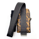 Dolce & Gabbana Smartphone holder in dauphine calfskin with leopard print
