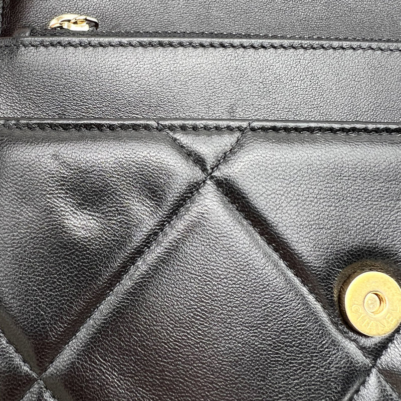 black chanel pouch clutch