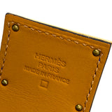 Hermes Bleu Electrique Shiny Alligator Gold Plated Kelly Dog Bracelet