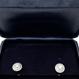 Tiffany & Co Platinum Soleste Diamond Earrings Carat .30