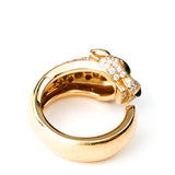 Cartier Rose Gold Diamond Panthere De Cartier Ring 53