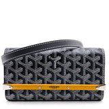 MAISON GOYARD PARIS MONTE CARLO MINI CASE BLACK GOYARDINE NEW! FULL SET!