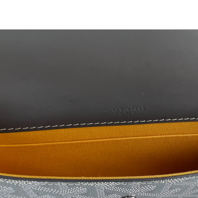 Goyard Grey Goyardine Monte Carlo Mini Case Bag With Strap