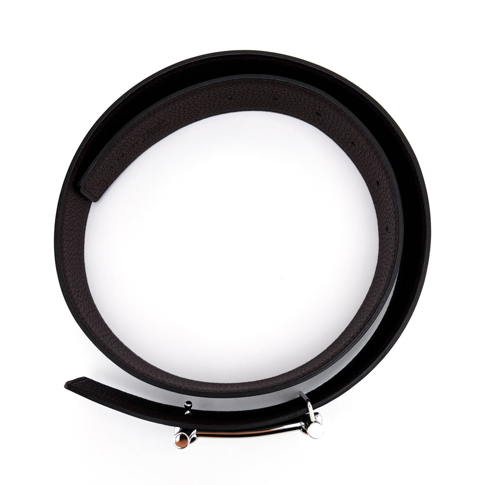「HERMES」HERITAGE Belt Black & Tan 80 HERMES」HERITAGE Belt Black & Tan 80