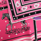 Hermes Rose Silk Couvertures et Tenues de Jour Bandana 55