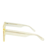 Stella McCartney Yellow Tinted Logo Square Sunglasses