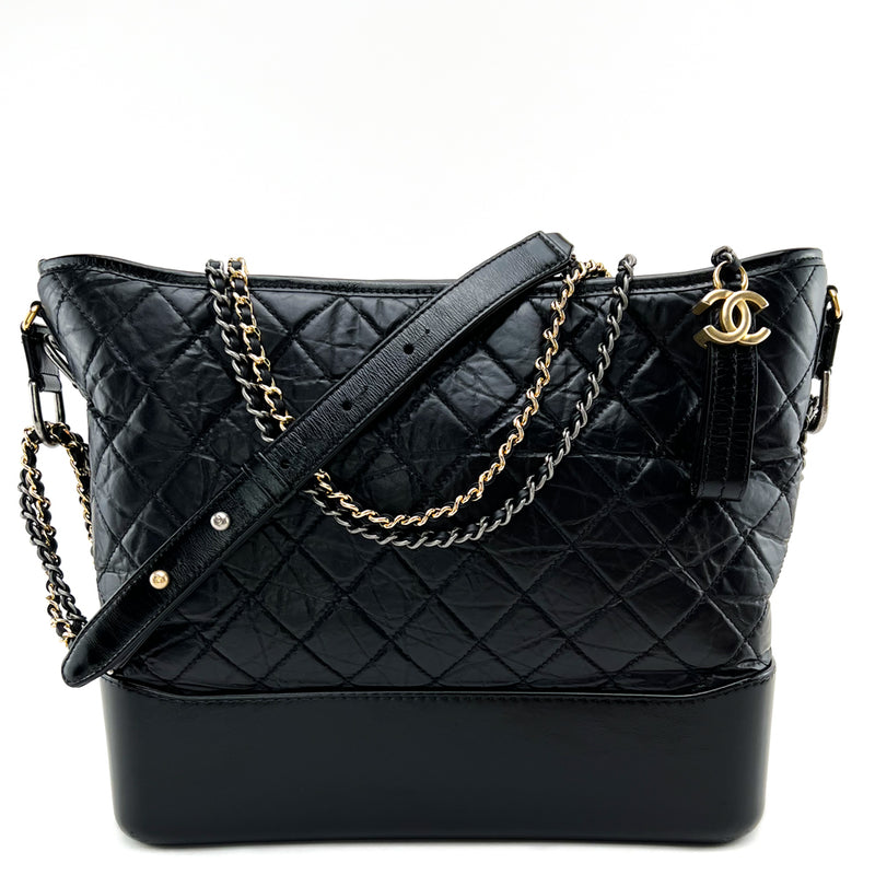 Chanel Quilted Leather Gabrielle Hobo Bag