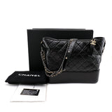 Chanel Womens Gabrielle Hobo Bag Black Lambskin Large – Luxe Collective