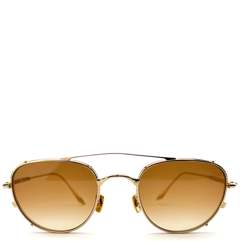 Jacques Marie Mage Gold Harcourt Aviator Sunglasses