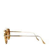 Jacques Marie Mage Gold Harcourt Aviator Sunglasses - Luxybit