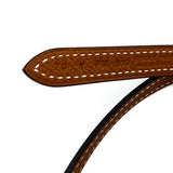 Hermes 13mm Black Swift/Gold Epsom Reversible Focus H Belt Strap 70