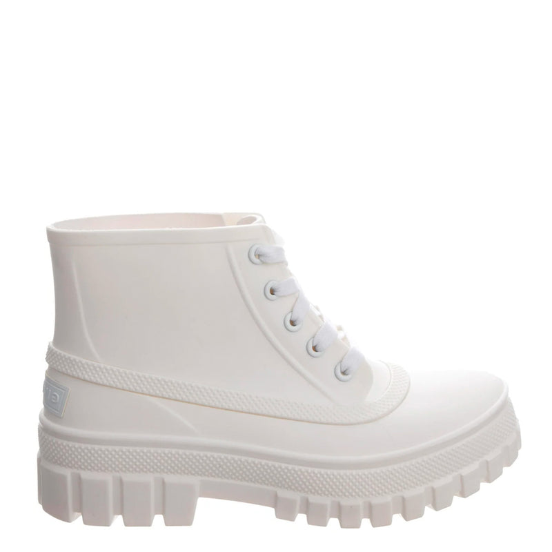 Givenchy Glaston Lace-up Rubber Rain Boots White