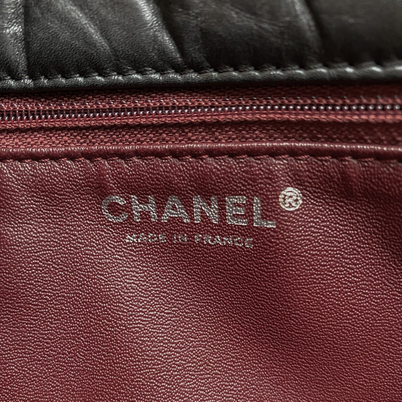 Chanel Black Aged Calfskin Quilted Reissue 2.55 Tote Bag