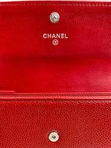 Chanel Caviar Leather CC Classic Flap Wallet