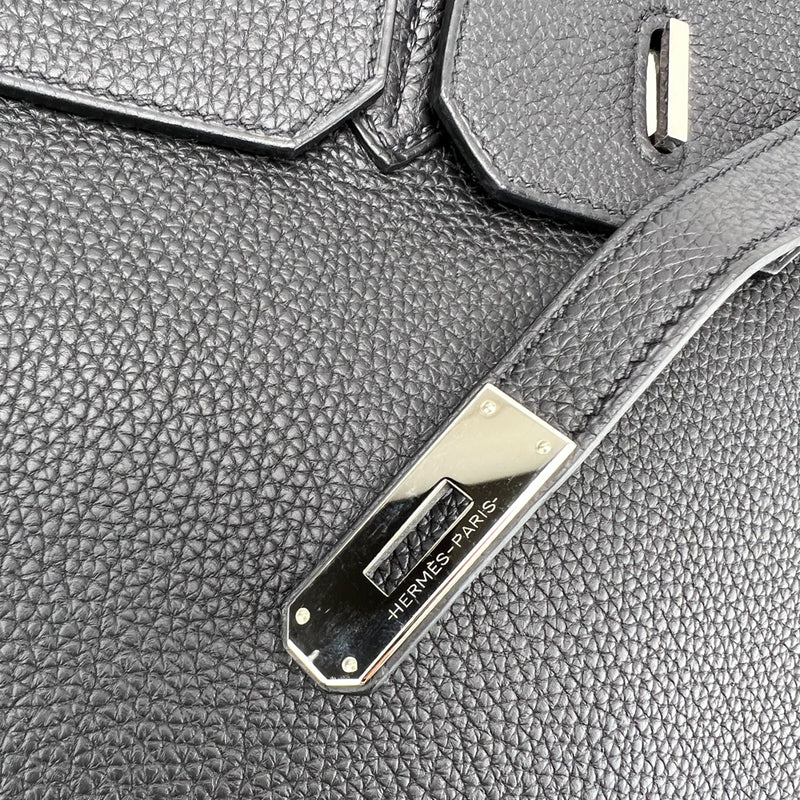 Hermes Black Togo Leather Palladium Plated Birkin 35 Bag