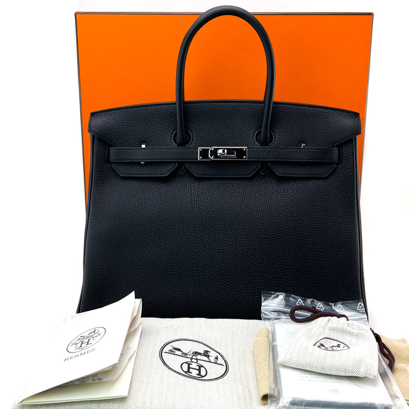 Hermès Black Birkin 35cm of Togo Leather with Palladium Hardware, Handbags  & Accessories Online, Ecommerce Retail