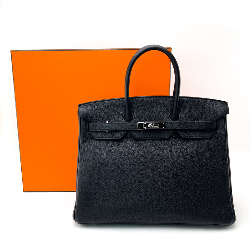 Hermès Black Birkin 35cm of Togo Leather with Palladium Hardware, Handbags  & Accessories Online, Ecommerce Retail