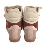 Isabel Marant Beckett Leather Sneakers Ecru Pink