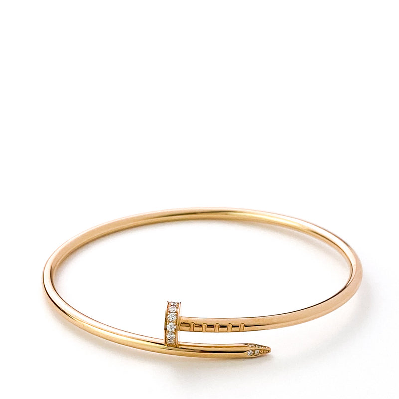 Cartier Love Small Model 18k Rose Gold Bangle Bracelet Size 16 BOX