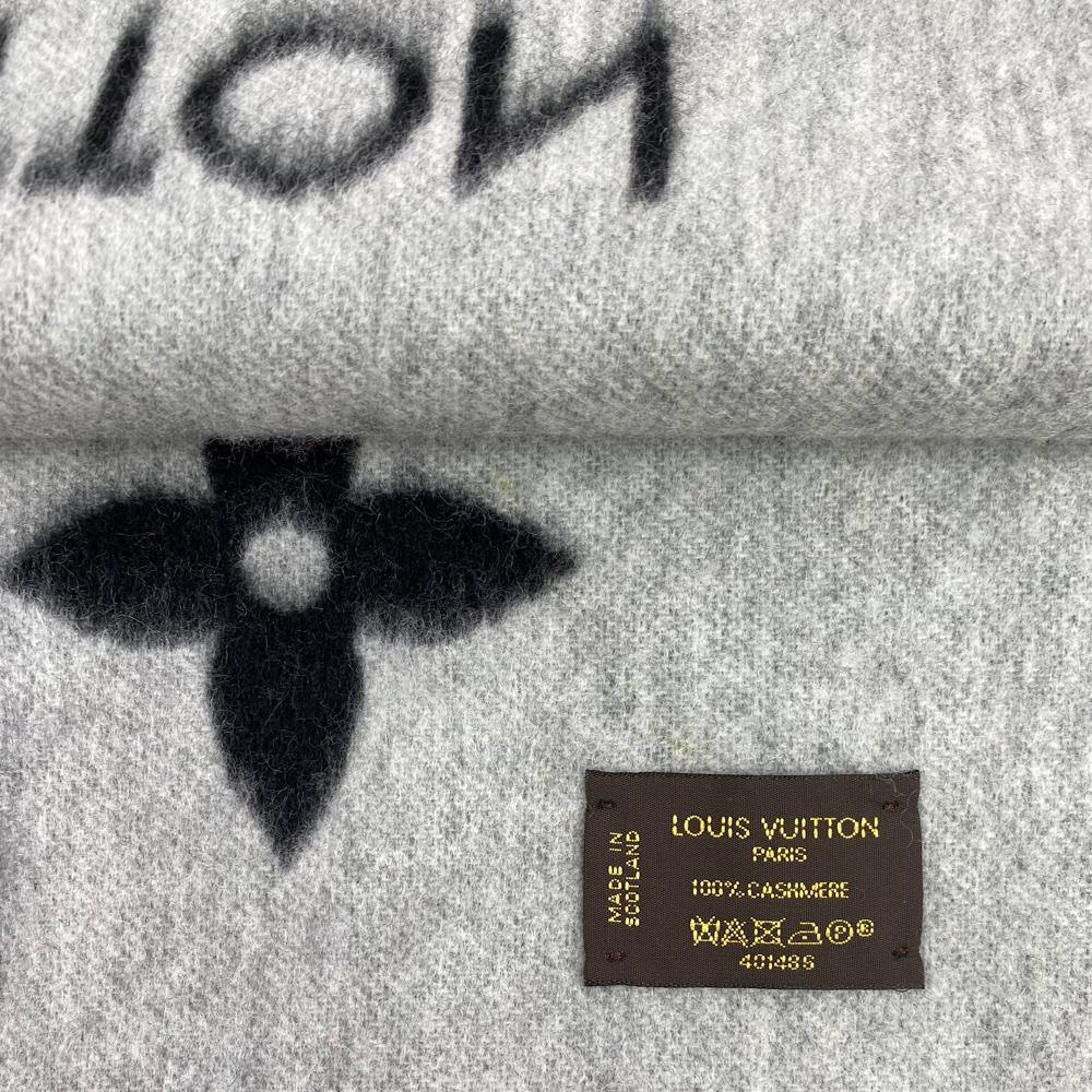Louis Vuitton Monogram Gradient Reykjavik Cashmere Scarf - Grey