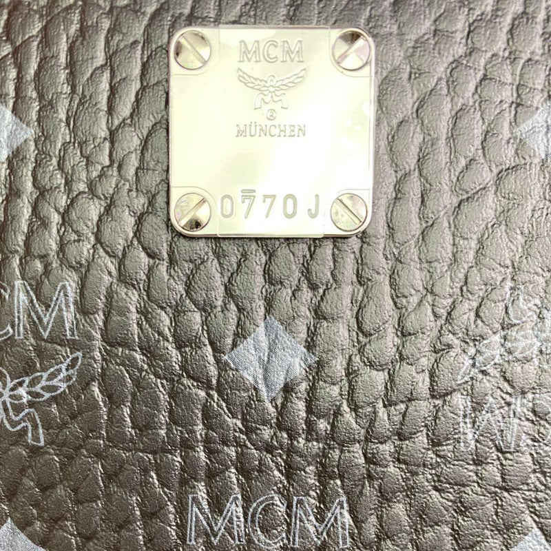 MCM Shopper Tote Bag Visetos Medium Metallic in Coated Canvas with  Silver-tone - US