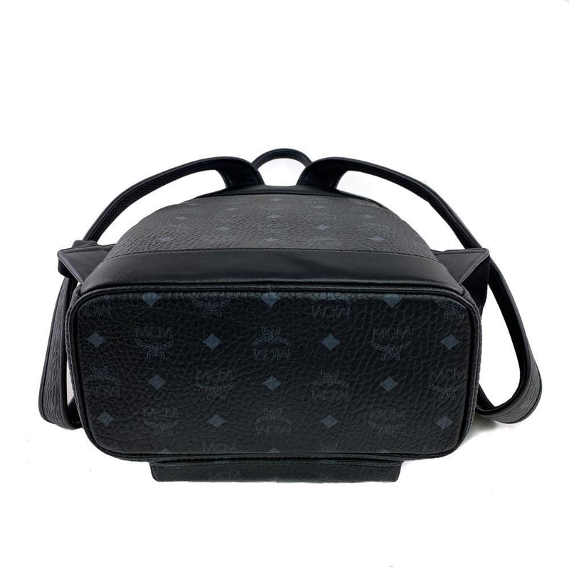 MCM Black/Grey Coated Canvas and Leather Crossbody Bag