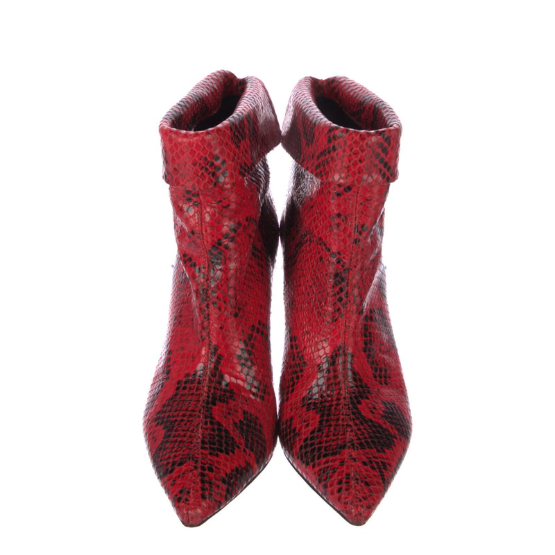 Isabel Marant Red Snake Lisbo Boots