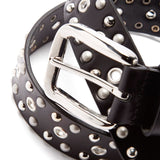Isabel Marant Studded Leather Rica Belt Black