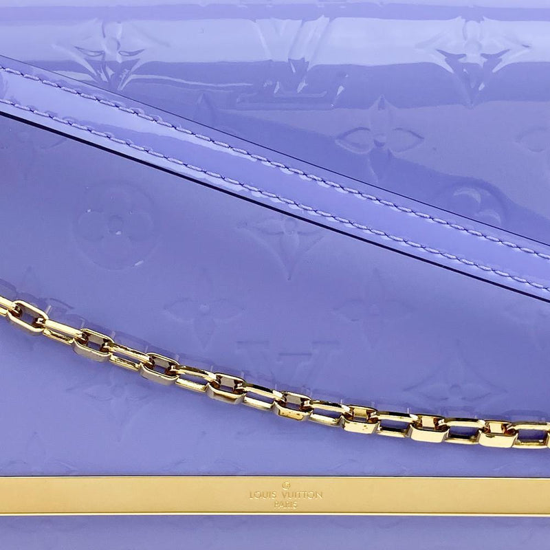 Louis Vuitton Monogram Vernis Ana Clutch Bag Lilac.