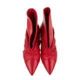 Isabel Marant Red Leather Lasteen Ankle Boots