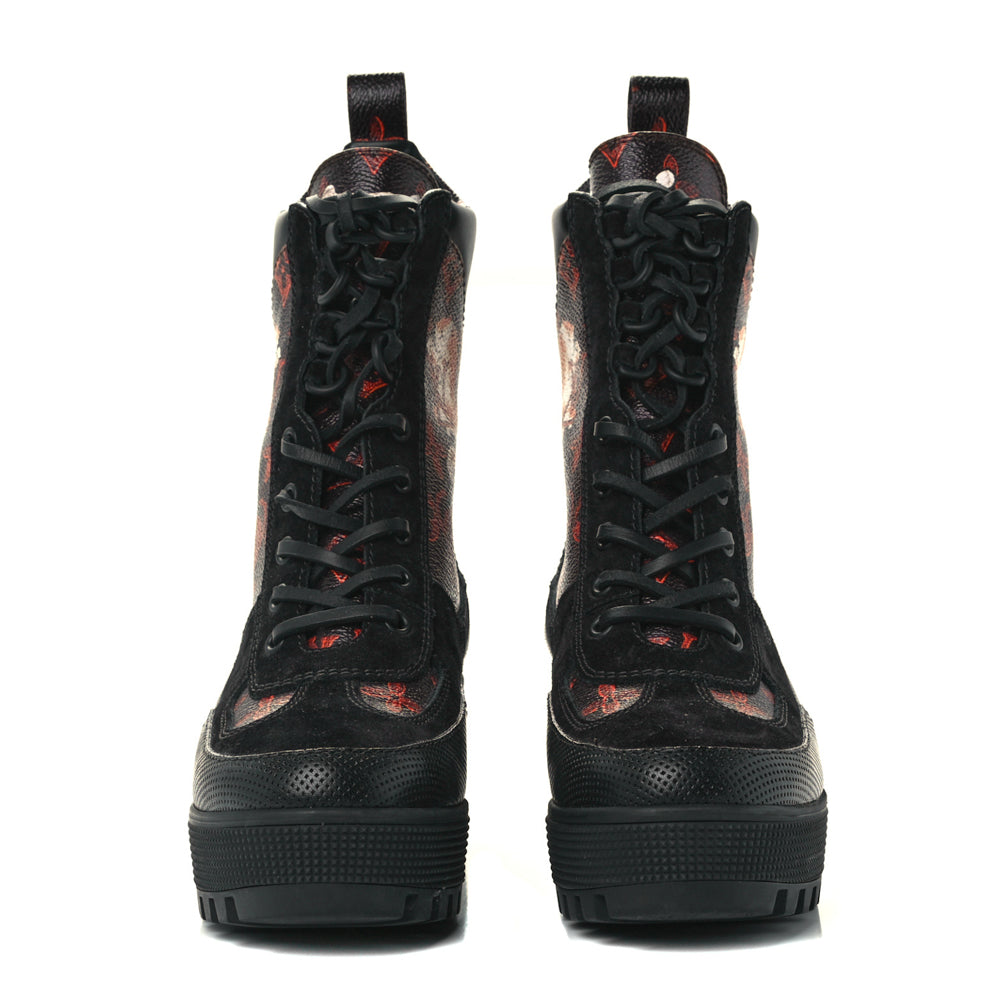 LOUIS VUITTON LV Women's LAUREATE Platform Desert Boot Bootie Shoe  Size 37/7