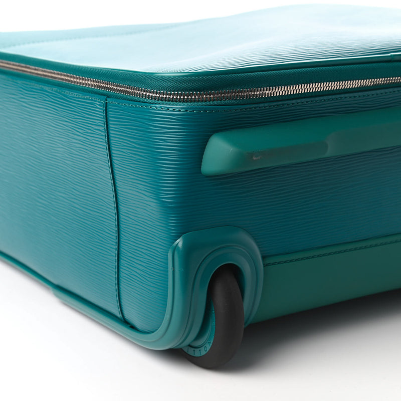 Louis Vuitton Cyan Epi Leather Pegase 45 Suitcase