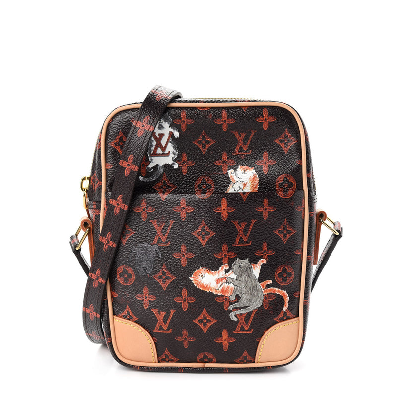 Louis Vuitton Limited Edition Marron/Orange Catogram Canvas