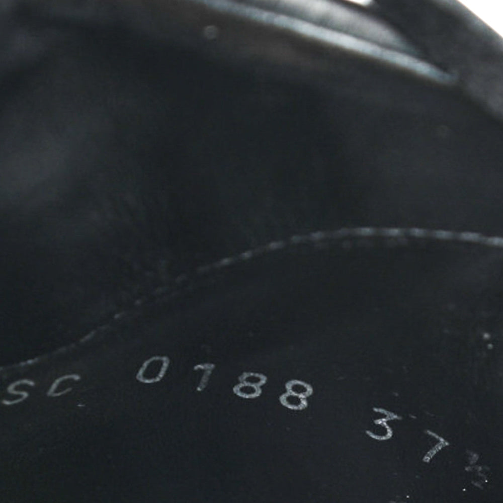 Louis Vuitton Black Calfskin Catogram Laureate Platform Desert Boots 37.5
