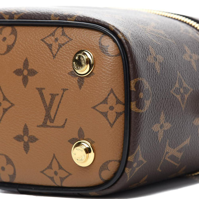 Louis Vuitton Vanity PM Brown Canvas Coated Reverse Monogram Receipt