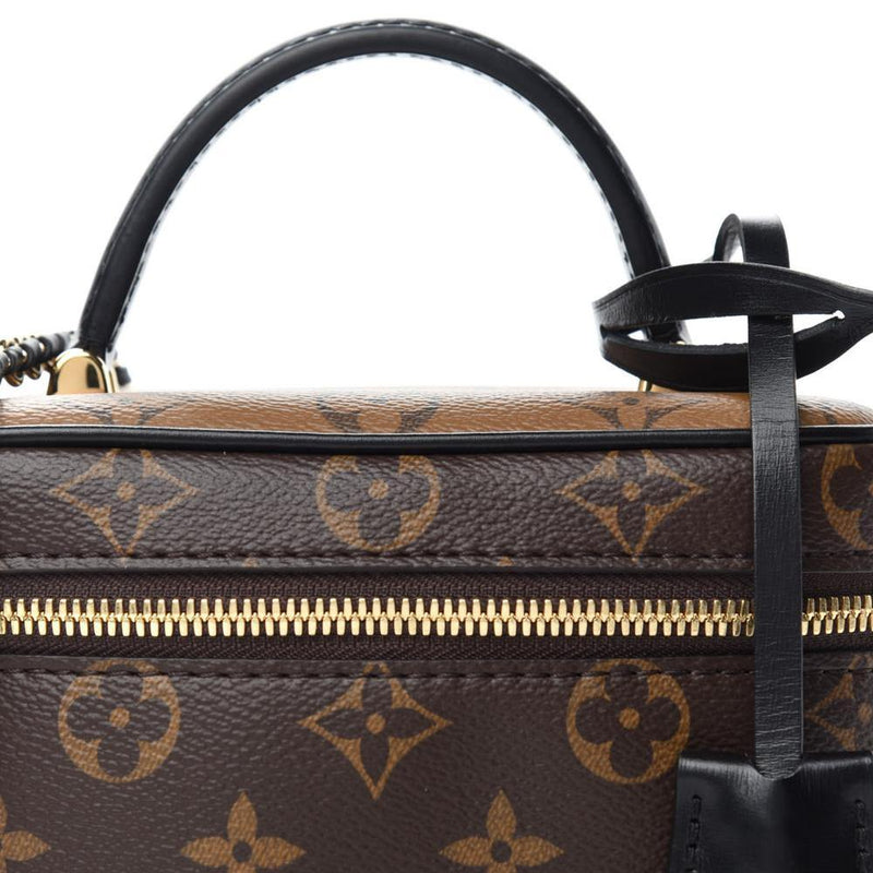 Louis Vuitton Vanity PM Brown Canvas Coated Reverse Monogram Receipt