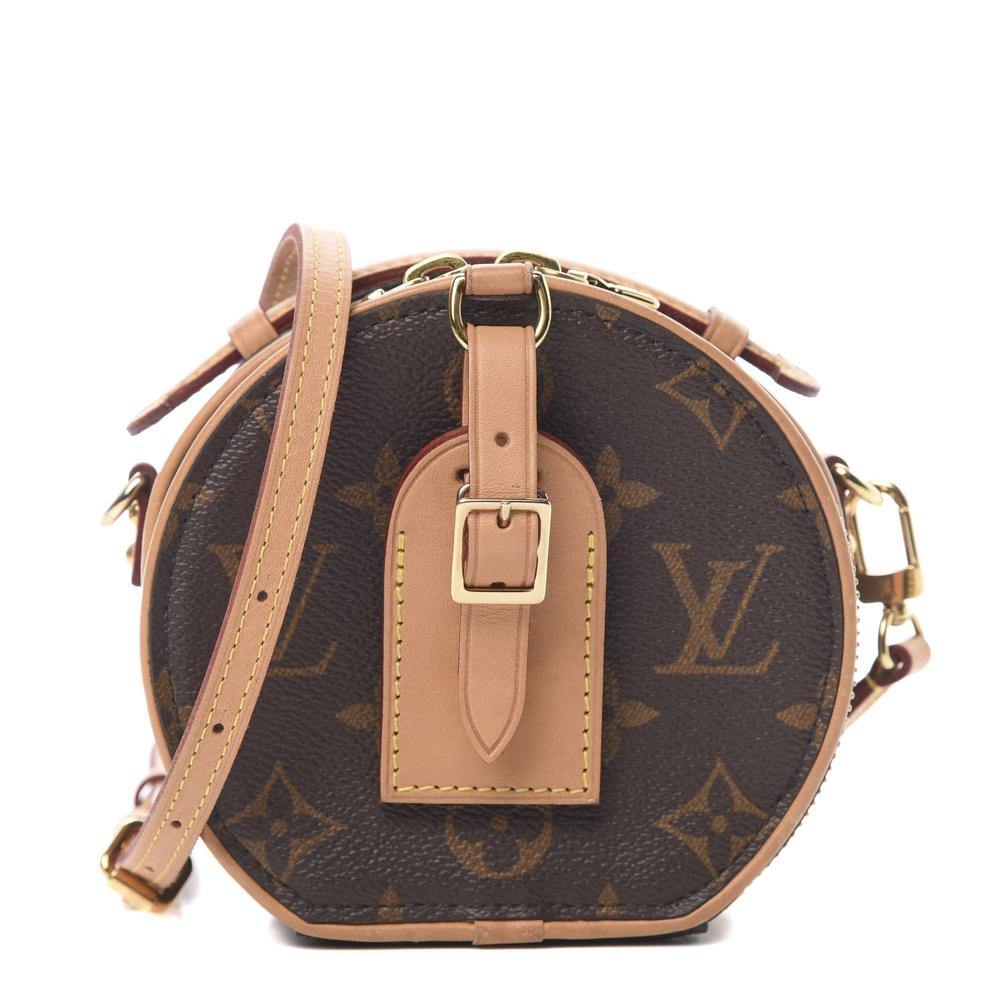 LOUIS VUITTON, MONOGRAM MINI BOITE A CHAPEAU IN COATED CANVAS WITH GOLD  TONE HARDWARE, 2019, Handbags and Accessories, 2020