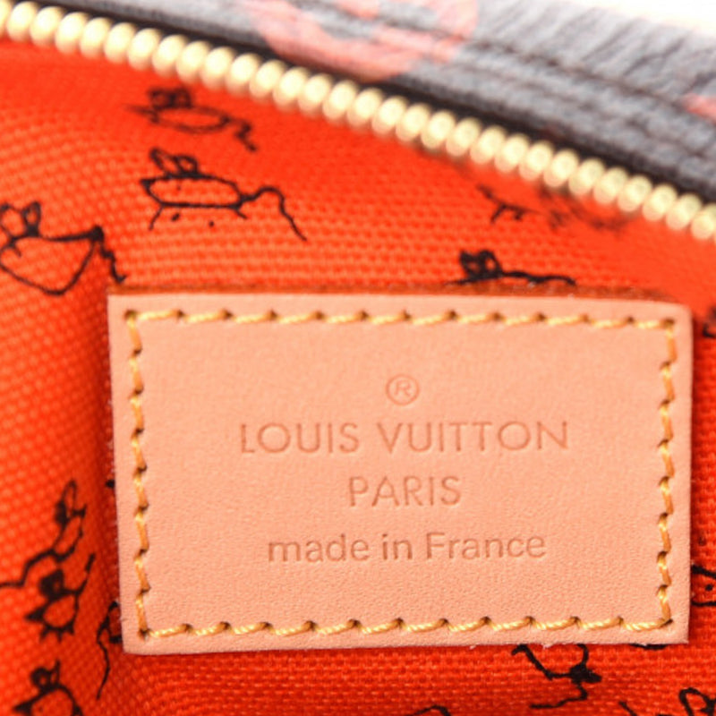 LOUIS VUITTON Catogram Canvas Zippy Wallet Orange