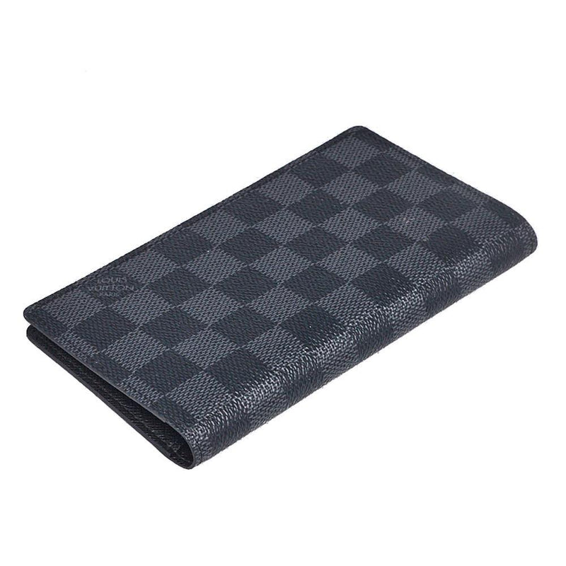 LOUIS VUITTON Damier Graphite Checkbook Cover Wallet 443003