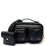 Louis Vuitton M80450 Utility Crossbody Black LeatherBag 