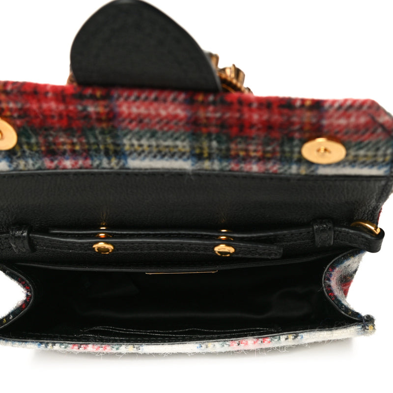 Miu Miu Plaid Jewel Crystal Bag