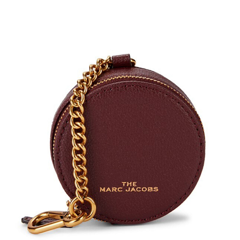 Marc Jacobs Leather Round AirPods Chain Case